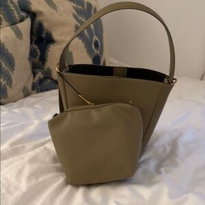 Zara Olive Green Women's Shoulder Bag